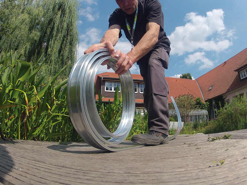 Kapillarsperren bei Folienteichen Gartenteich Planung, Bau und Pflege