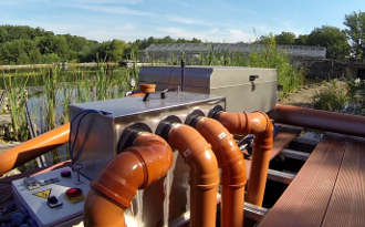 Trommelfilter am Unterwasserpark