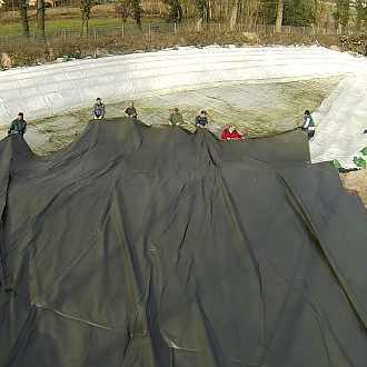 Aktuelle Teichbaustellen im Park
