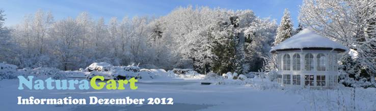 Der NaturaGart Park im Winter