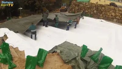 Vergleich von Teichvliesen