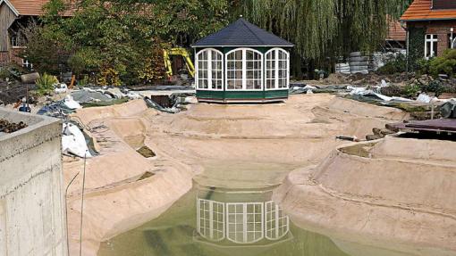 So panzern Sie Ihren Teich