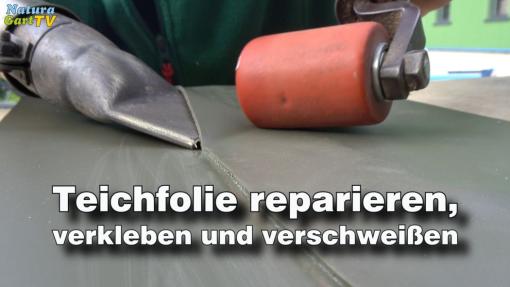 Teichfolie kleben und reparieren