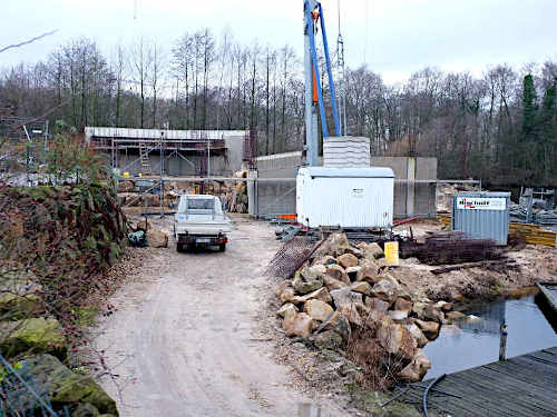 Die Winterpause ist vorbei - Die Bauarbeiten im Park gehen weiter