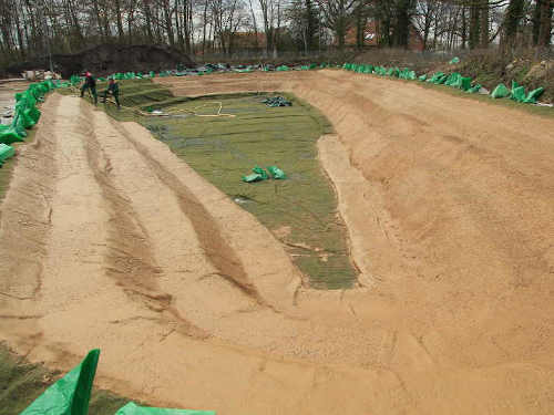 Panzerung von Teichen