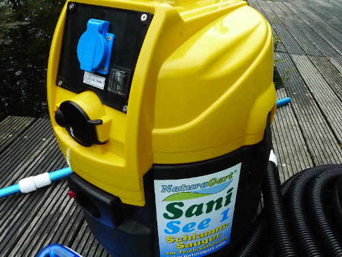 Schlammsauger für einen sauberen Teich