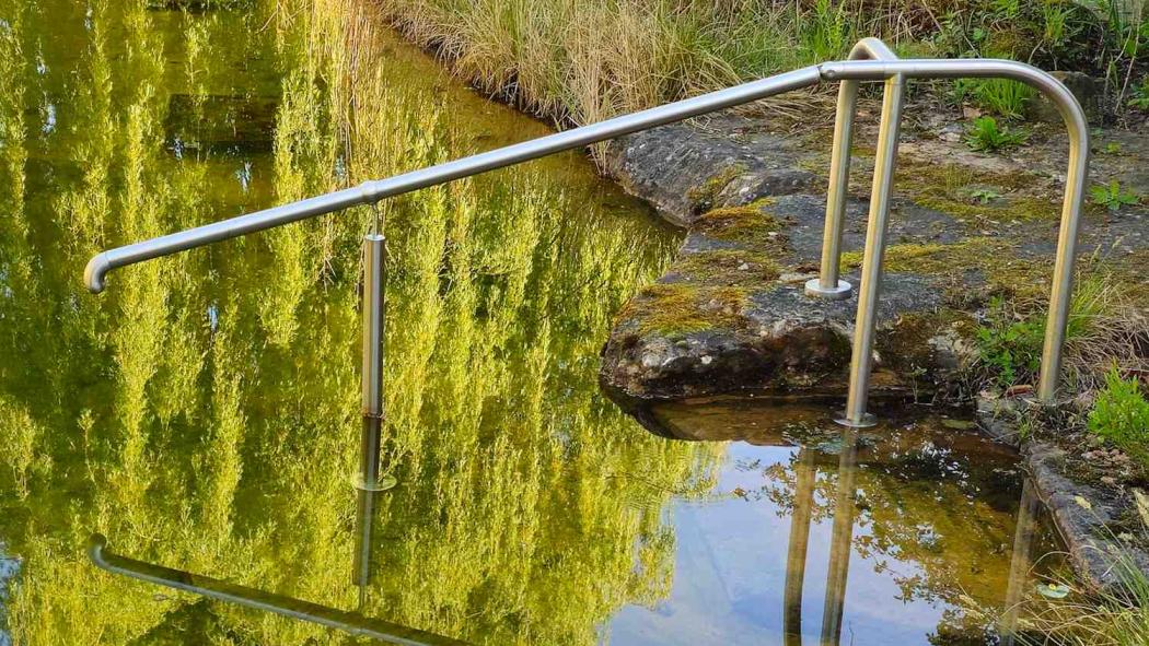 Sicherer Teich-Zugang