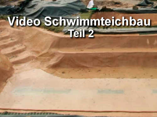 Schwimmteich-Bau II – Panzerung der Teichfolie