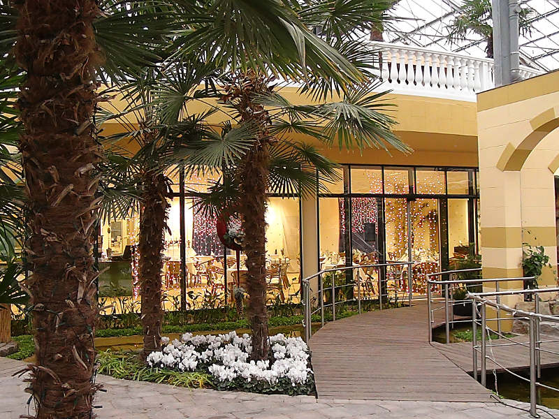 Weihnachtlich essen im Palmen-Bistro