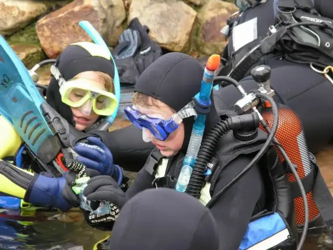 Kindertaucher aus Amsterdam zu Gast im NaturaGart Unterwasserpark