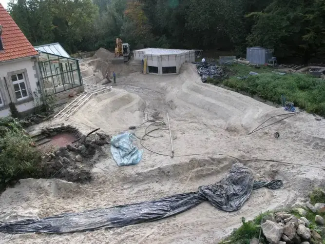 Schwimmteich-Großanlage