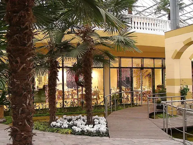 Weihnachtlich essen im Palmen-Bistro