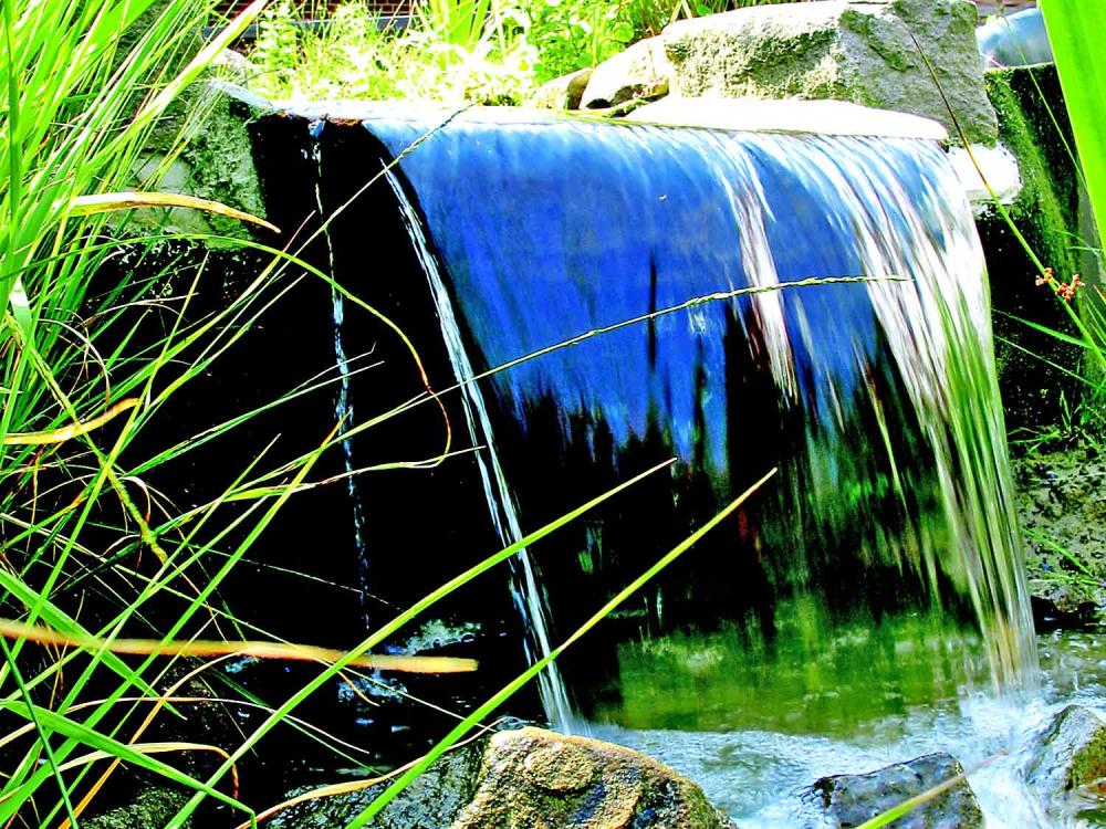 Bewegtes Wasser als Gestaltungselement