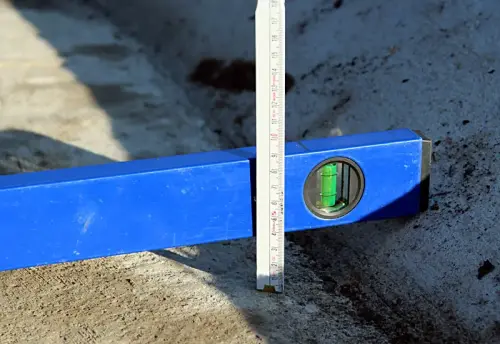 Auf ideales Gefälle achten