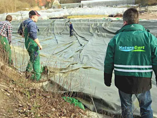 Teich-Bauleiter vor Ort für große, komplexe Projekte