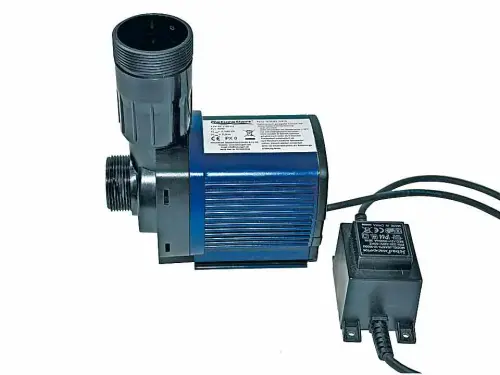 Teichpumpen dürfen meistens nur Kleinspannung haben