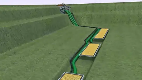 Jede Sedimentfalle ist einzeln mit einem Sammelschacht verbunden