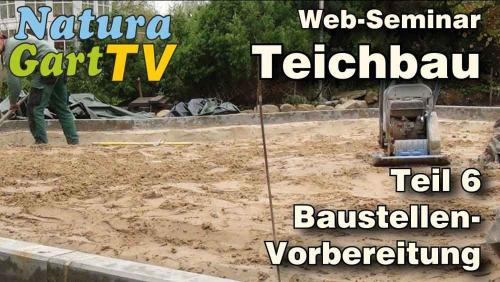 Professionelle Teichbau-Vorbereitung