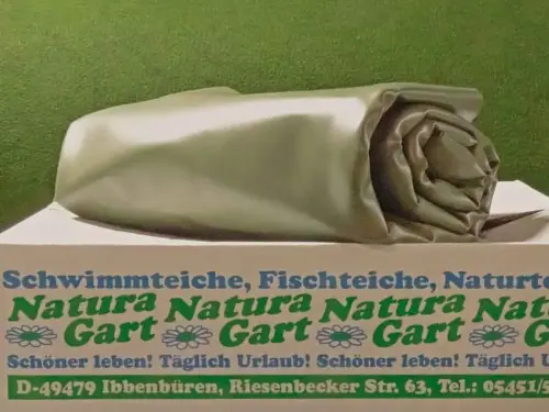 Standard-Teichfolien sind für viele Teichformen schnell verfügbar