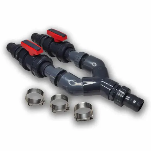 Artikelbild des Artikels “Y-Verteiler Pro 50-50-50 Kugelhähne parallel “