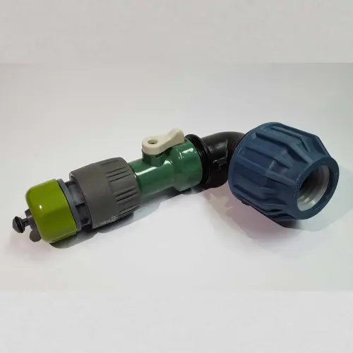 Anschluss-Set Spülleitung, 25 mm, absperrbar