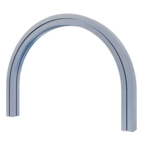 Artikelbild des Artikels “Aluprofil Bogen 180°, 50 x 50 mm, 3-Nut, Fläche 68 x 50 cm “