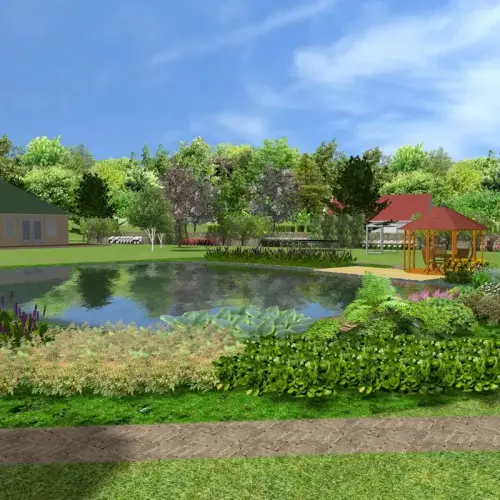 Maxi-Fischteich, bessere Bauweise mit Teichfolie Premium Grün, 1,0mm