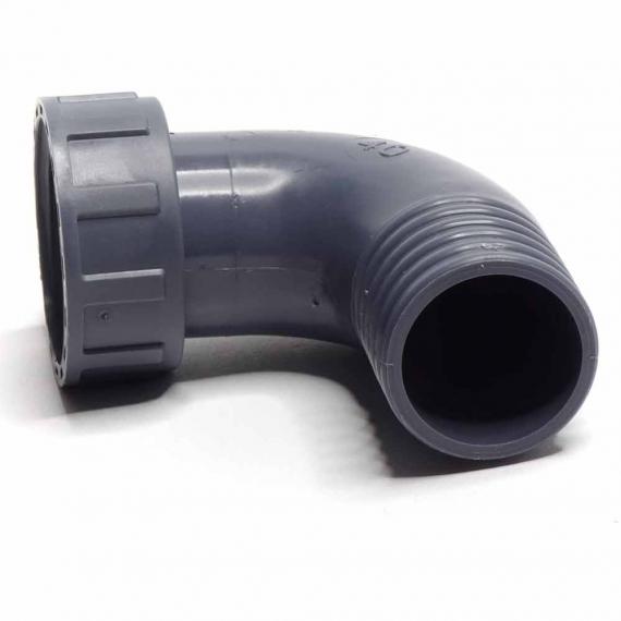 Anschluss 90°, 40 mm Schlauch - 1,5" IG 