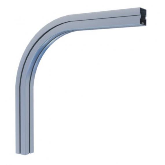 Aluprofil Bogen 90°, 50 x 50 mm, 3-Nut, Schenkel je 50 cm 