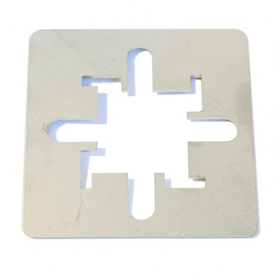 Aluprofil Fussplatte 