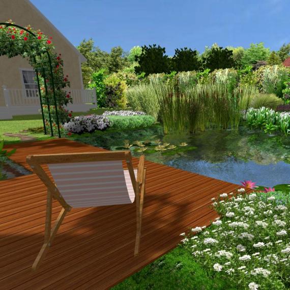 Schwimmteich 50 m³, bessere Bauweise mit Teichfolie Premium Grün, 1,0mm