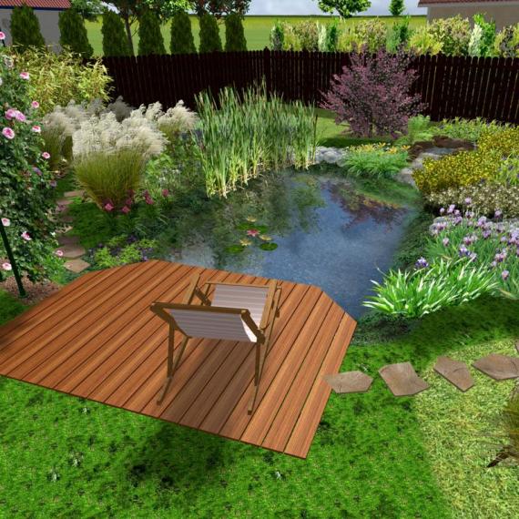 Naturteich "Molch", preiswerte Bauweise mit Teichfolie Standard+, 1,0mm, schwarz