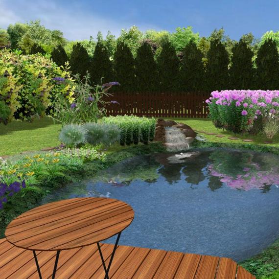 Kleinfisch-Teich, bessere Bauweise mit Teichfolie Premium PLUS, 1,0mm, grün