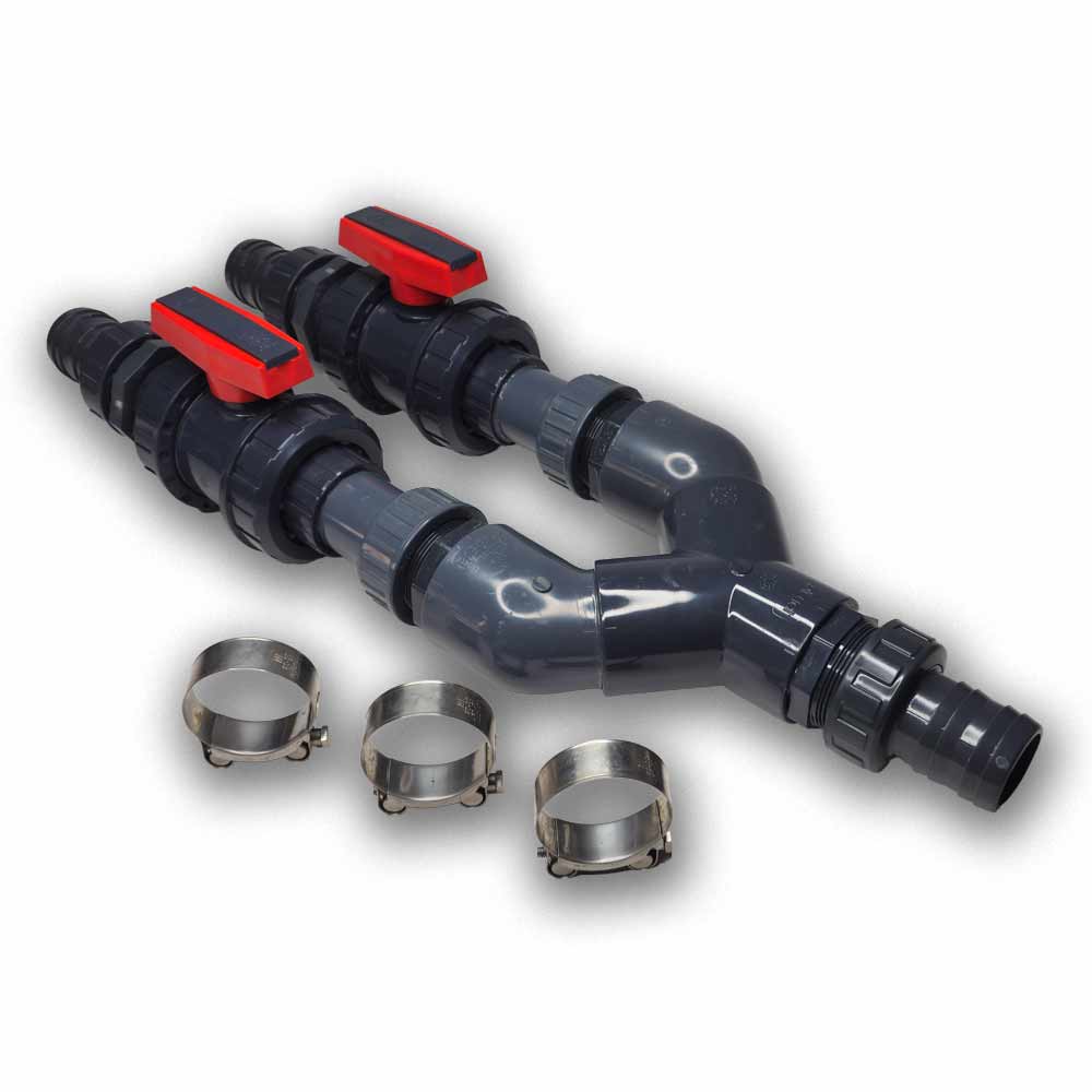 Artikelbild 1 des Artikels “Y-Verteiler Pro 50-50-50 Kugelhähne parallel “