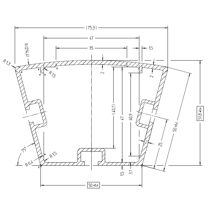 Artikelbild 2 des Artikels “Aluprofil 30°-Winkel, 3-Nut Tannengrün RAL 6009 | 150 cm“