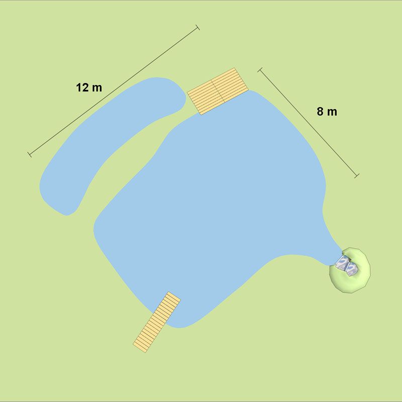 Artikelbild 2 des Artikels “Schwimmteich 100 m³, preiswerte Bauweise “