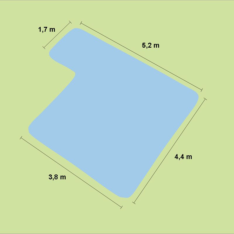 Artikelbild 2 des Artikels “Kleinfisch-Teich, preiswerte Bauweise mit Teichfolie Premium Grün, 1,0mm“