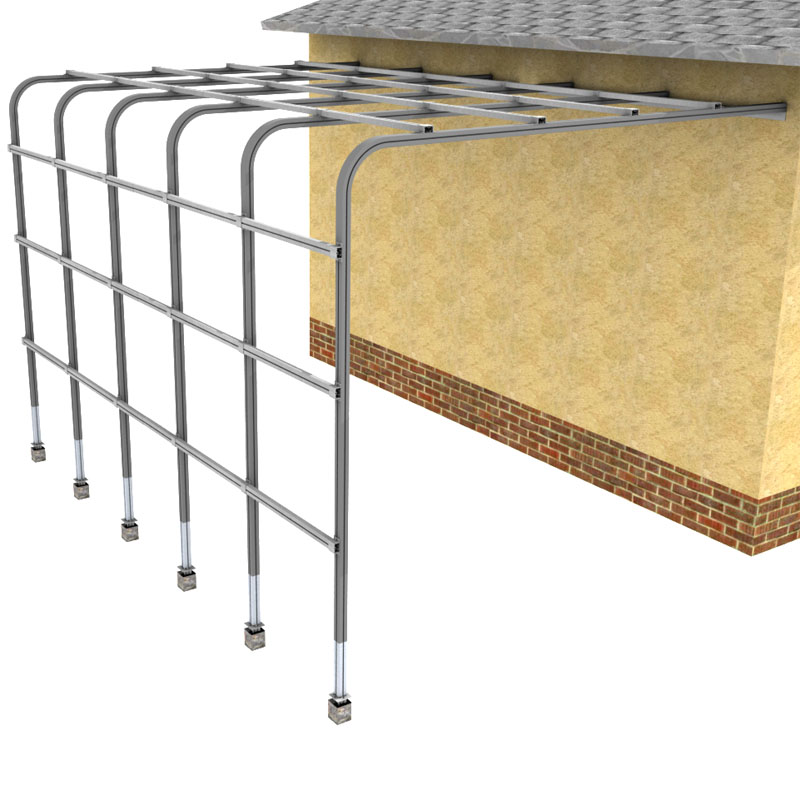 Artikelbild 3 des Artikels “Pergola 4 x 3 m 90°, Alu blank “