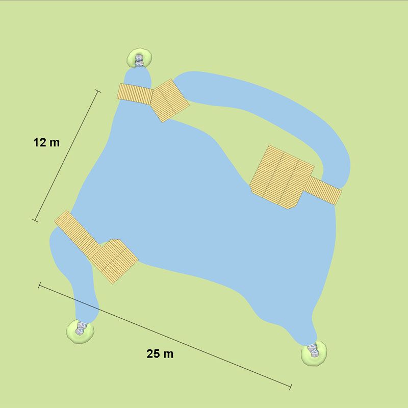 Artikelbild 3 des Artikels “Schwimmteich 400 m³, bessere Bauweise mit Teichfolie Premium Grün, 1,0mm“