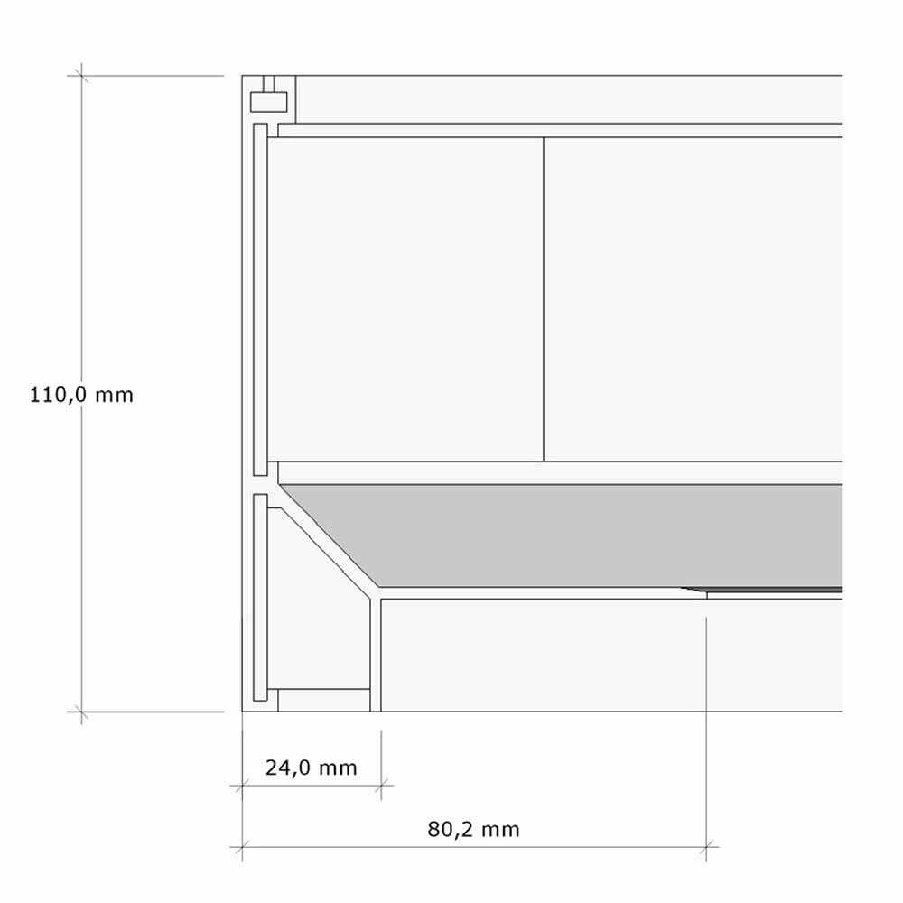 Artikelbild 5 des Artikels “Dachrand-Ecke aus Aluminium, 30 cm, Außenecke inkl. Gummilippe & Fugenblechen “