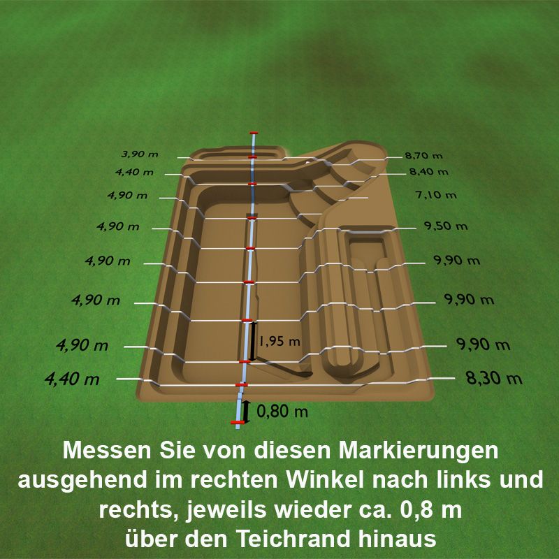 Artikelbild 5 des Artikels “Teichfolie, NaturaGart Premium Grün, 1,0 mm, asymmetrisches Sondermaß “