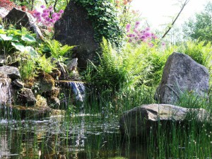 Für ein gleichmäßiges Wasserbild muss genügend Wasser gepumpt werden.