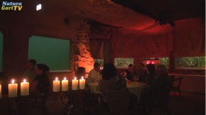 Candle-Light-Dinner im Kaltwasseraquarium