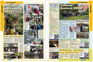 In über 30 Jahre Erfahrung mit Teichen ist ein riesiger Info-Pool entstanden – in Form von Teichbau-Anleitungen wird das Wissen weitergegeben, im Katalog z.B. auf Seite 26 und 27.