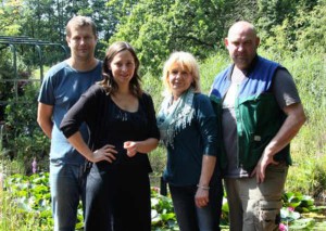 Das ÖKOPROFIT-Team von NaturaGart: Klaus Witzlack. Brigitte Kovermann, Silke Kraus und Dr. Holger Kraus (von rechts)