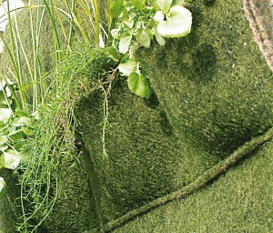 Die Pflanztaschen sind für Teiche mit steilen Ufern entwickelt werden. Sie schaffen einen grünen Teichrand.