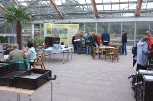 Beim Teich-Treff stehen natürlich Teiche im Mittelpunkt. Man findet alles, was man braucht, um einen Teich selber zu bauen.